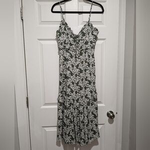 Saints and Secrets Green Floral Dress Size M